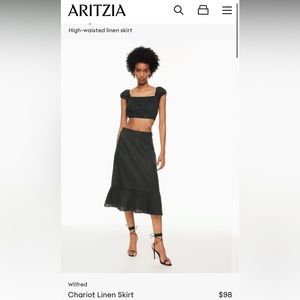 Wilfred Chariot Linen Skirt size 8